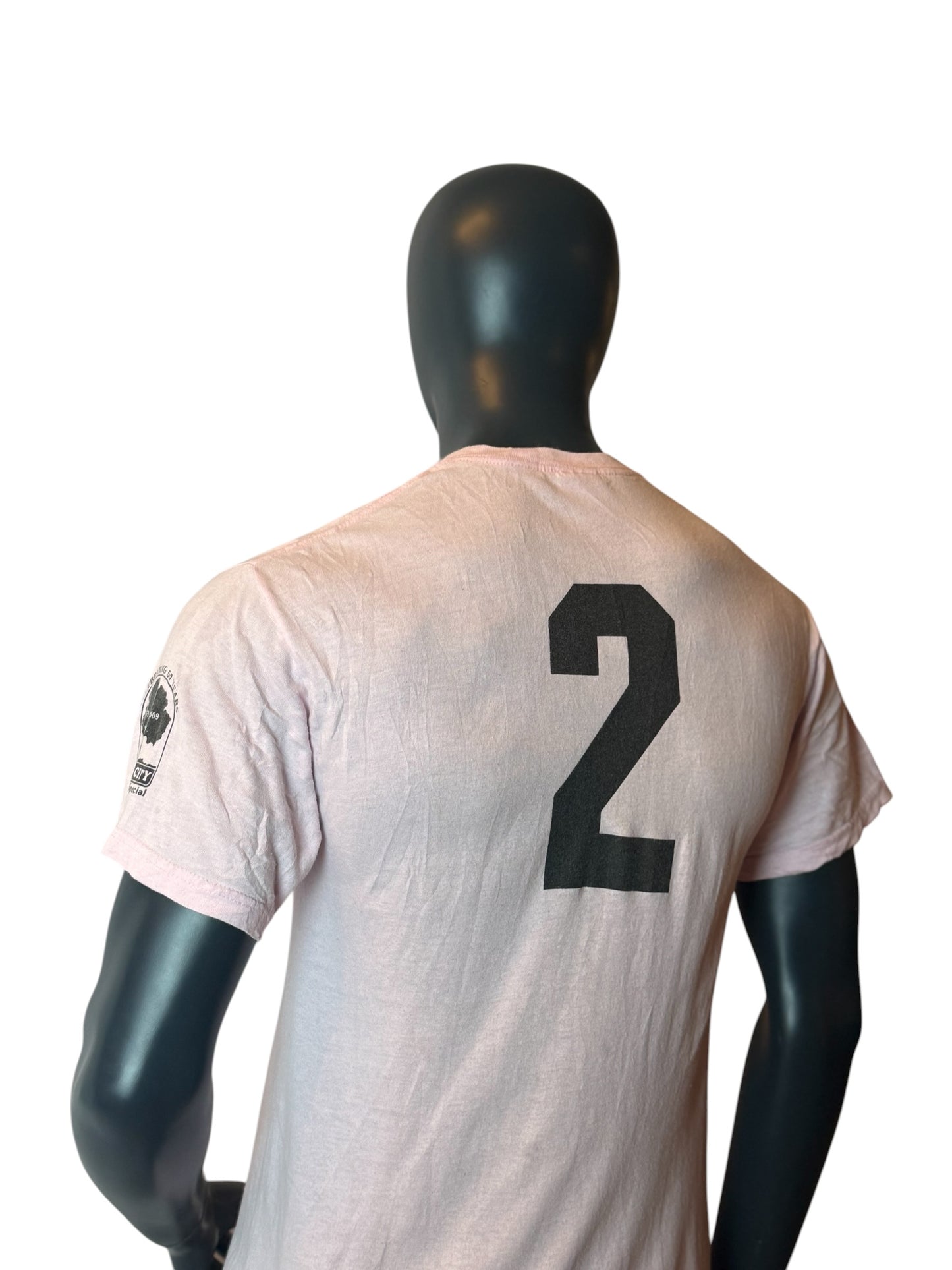 Soccer SVS Cooper City Optimist T Shirt Pink Graphic Retro Vintage USA Streetwear Size M