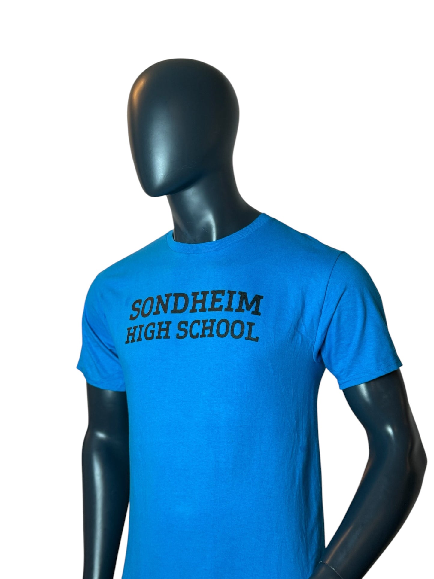 Vintage Sondheim High School T-Shirt Blue College USA Streetwear Size XL
