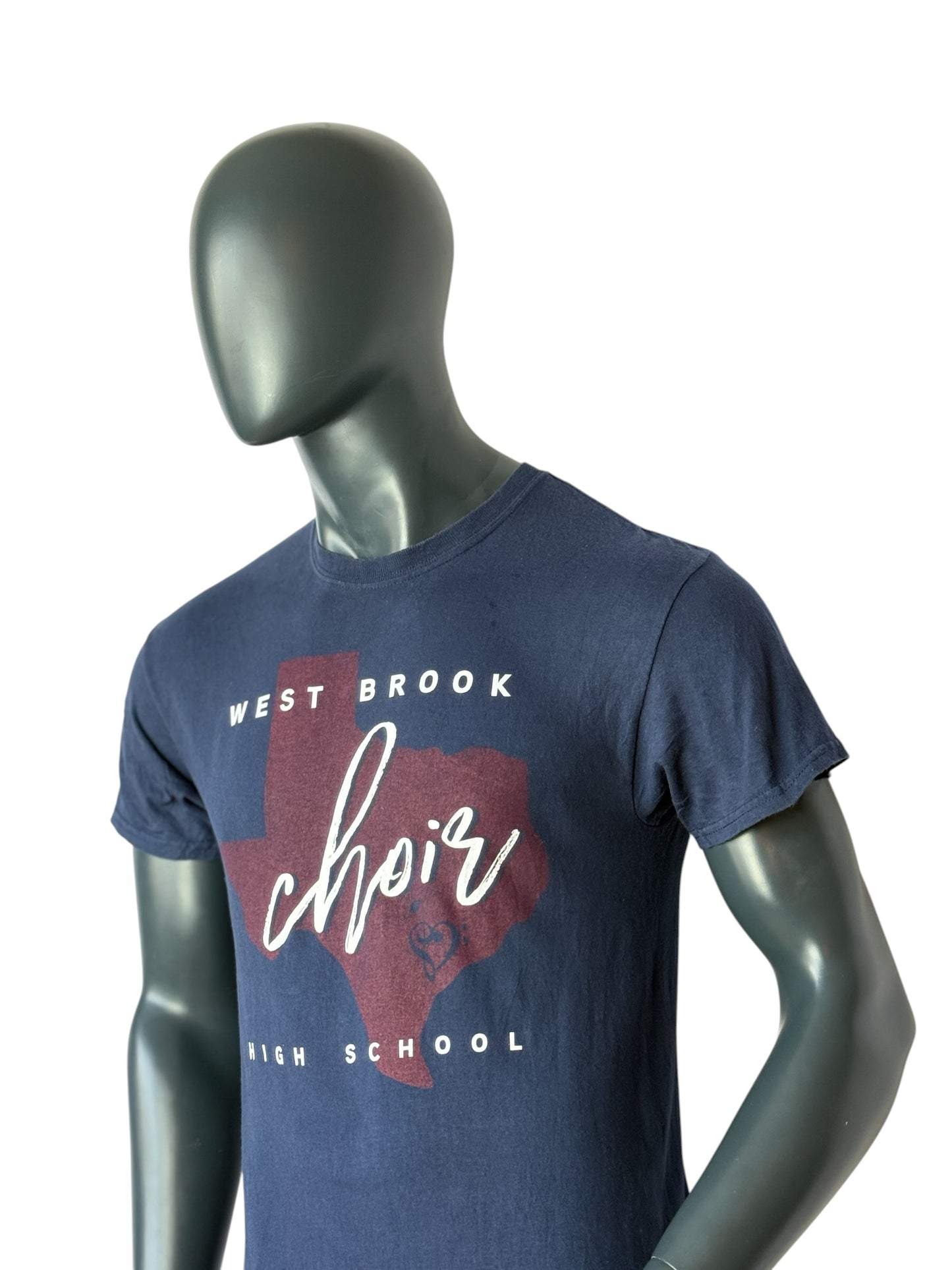 West Brook Choir Vintage T-Shirt Navy Graphic Size M
