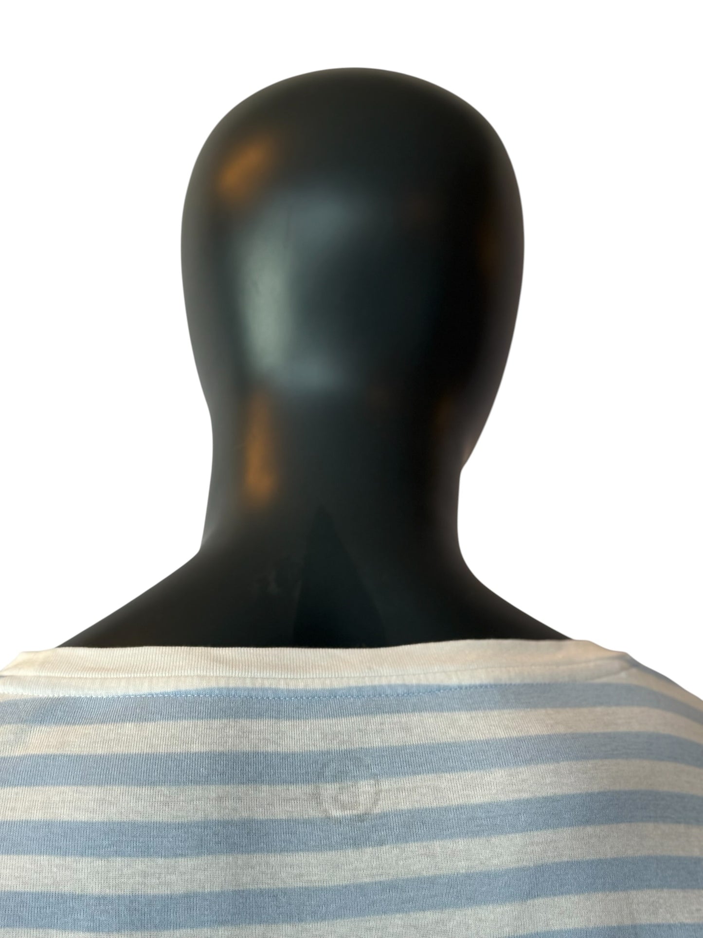 Bogner Women Striped T Shirt Blue White Logo Embroidery Size M