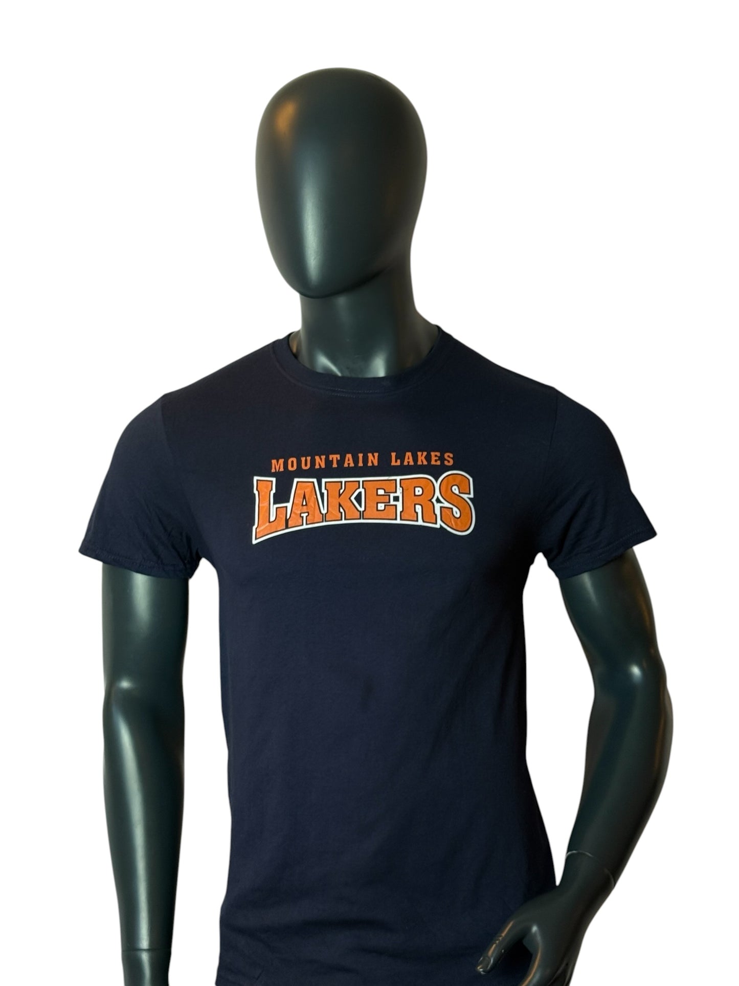 Mountain Lakes Lakers Graphic T Shirt Navy Sports Tee Size S