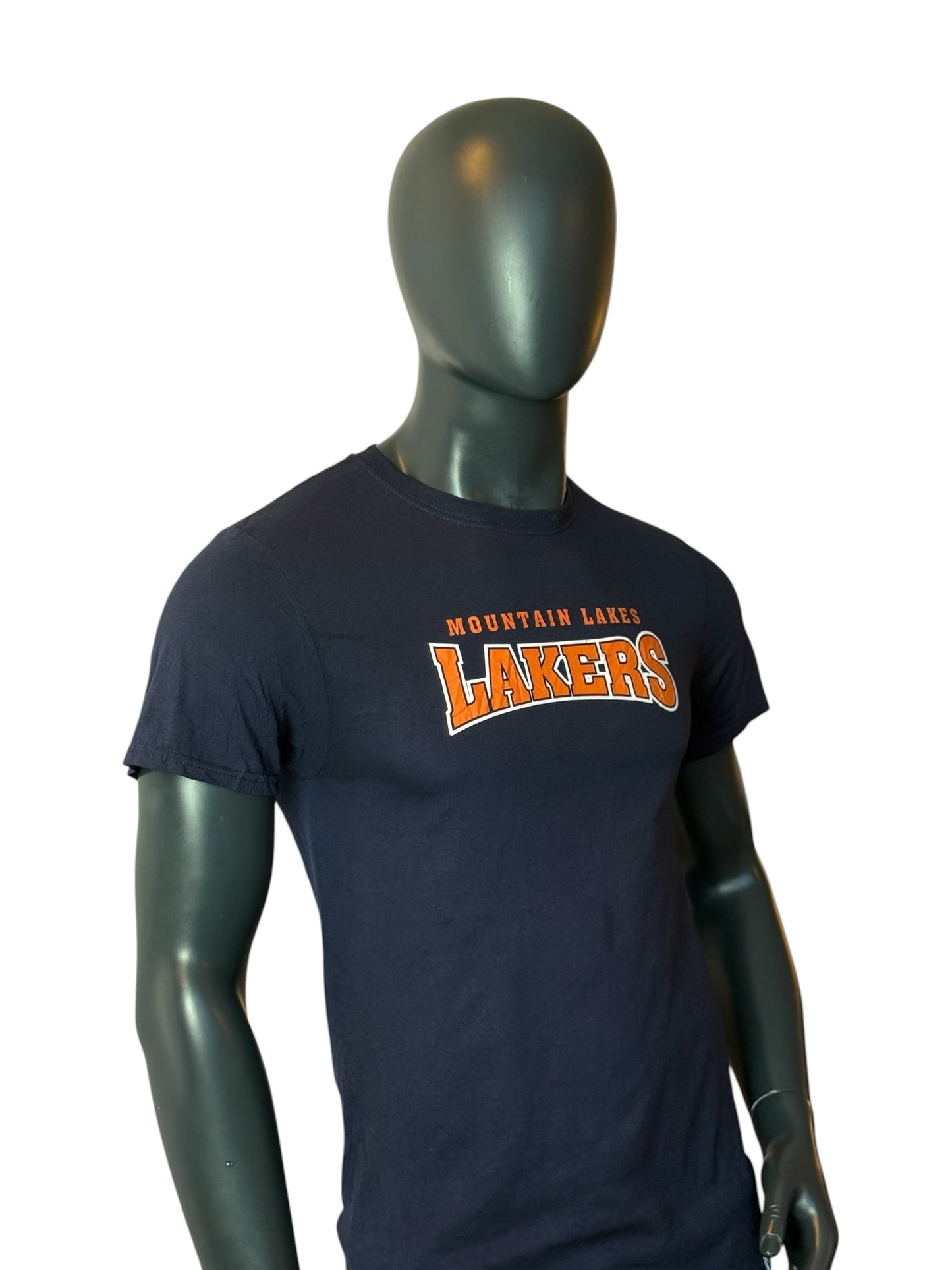 Mountain Lakes Lakers Graphic T Shirt Navy Sports Tee Size S