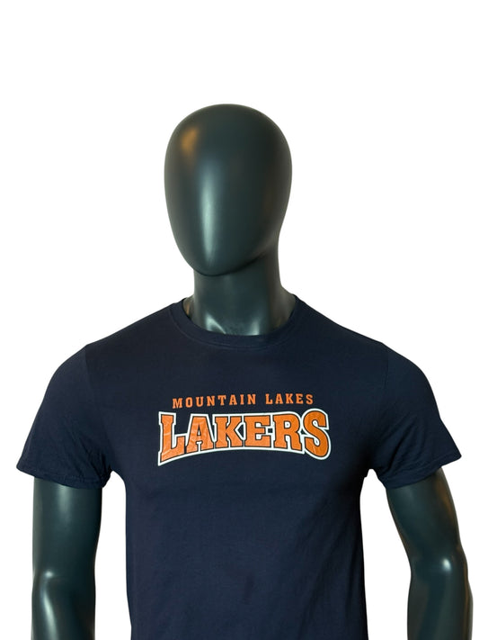 Mountain Lakes Lakers Graphic T Shirt Navy Sports Tee