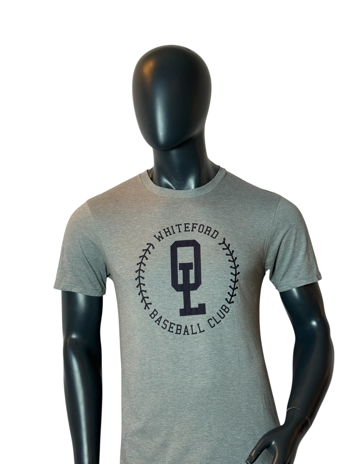 Whiteford Baseball Club Graphic T Shirt Grey Sports Tee Size M