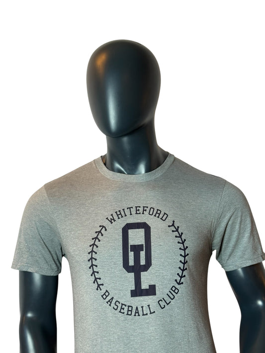 Whiteford Baseball Club Graphic T Shirt Grey Sports Tee