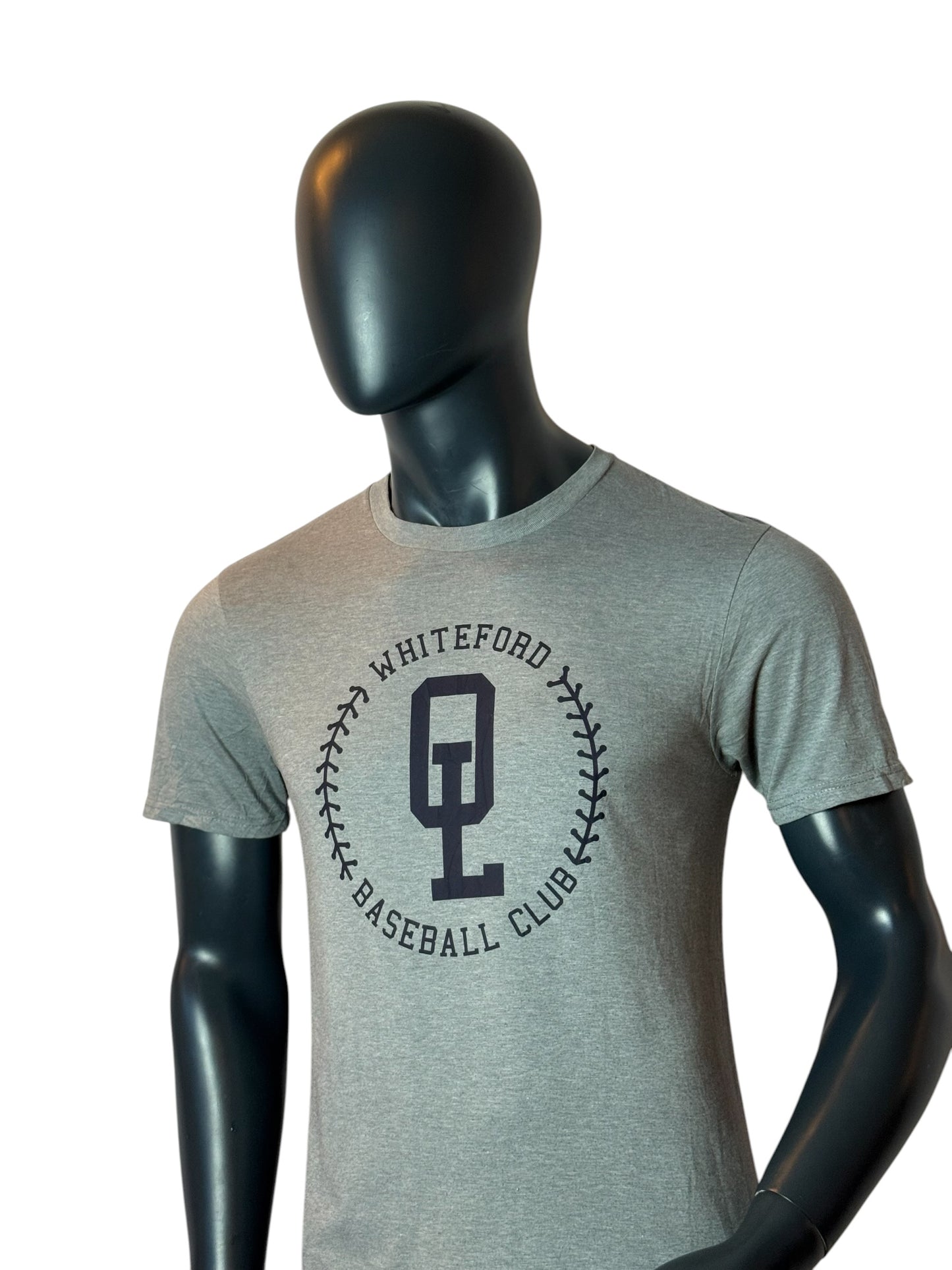 Whiteford Baseball Club Graphic T Shirt Grey Sports Tee Size M