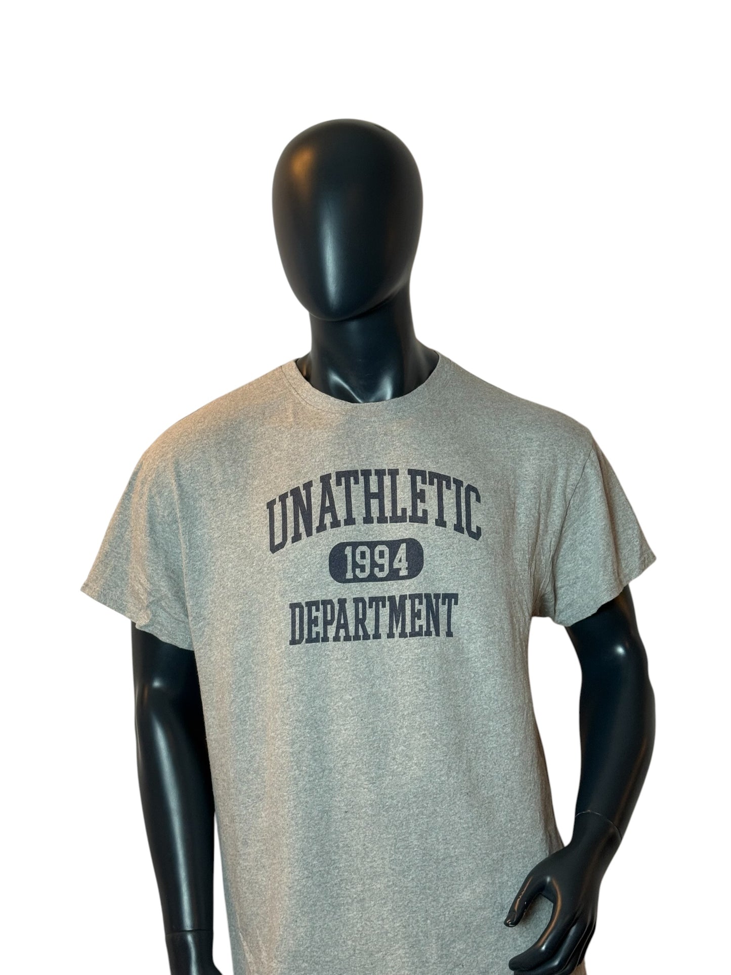 Unathletic Department 1994 T Shirt Grey Vintage Retro Style Graphic Tee Vintage Style Size XL