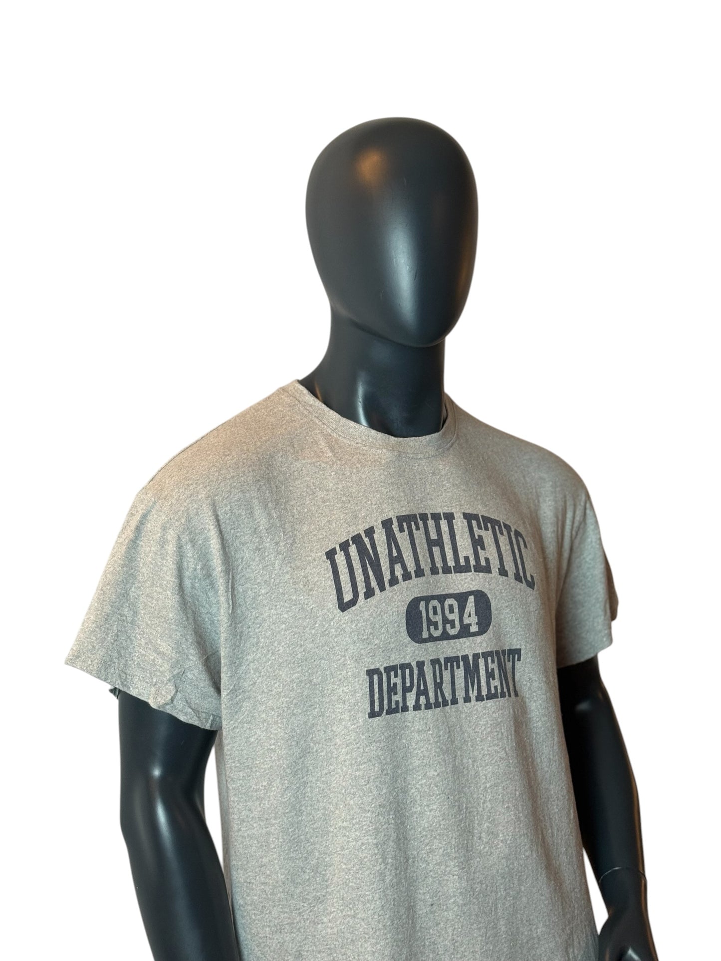 Unathletic Department 1994 T Shirt Grey Vintage Retro Style Graphic Tee Vintage Style Size XL