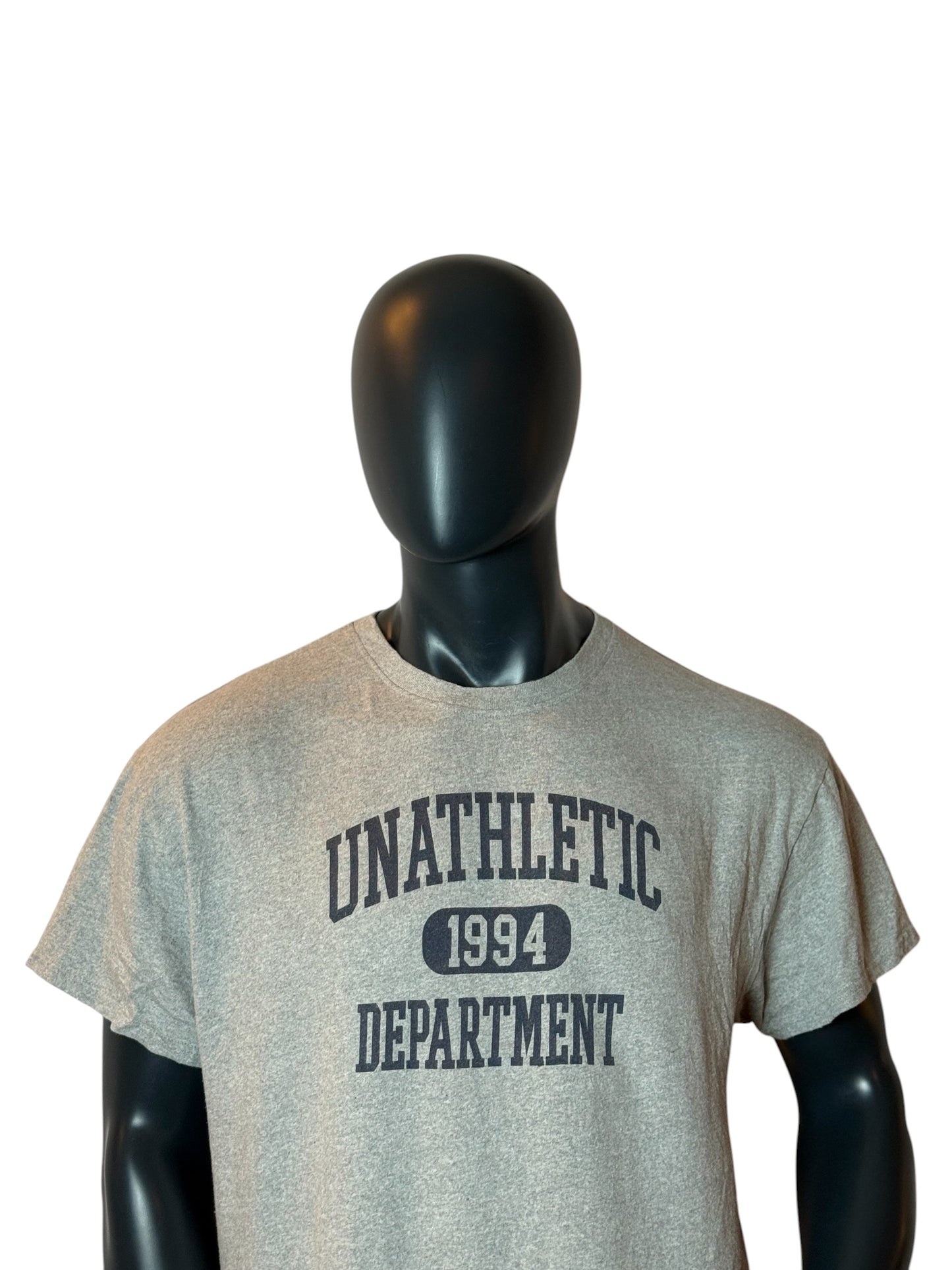 Unathletic Department 1994 T Shirt Grey Vintage Retro Style Graphic Tee Vintage Style Size XL