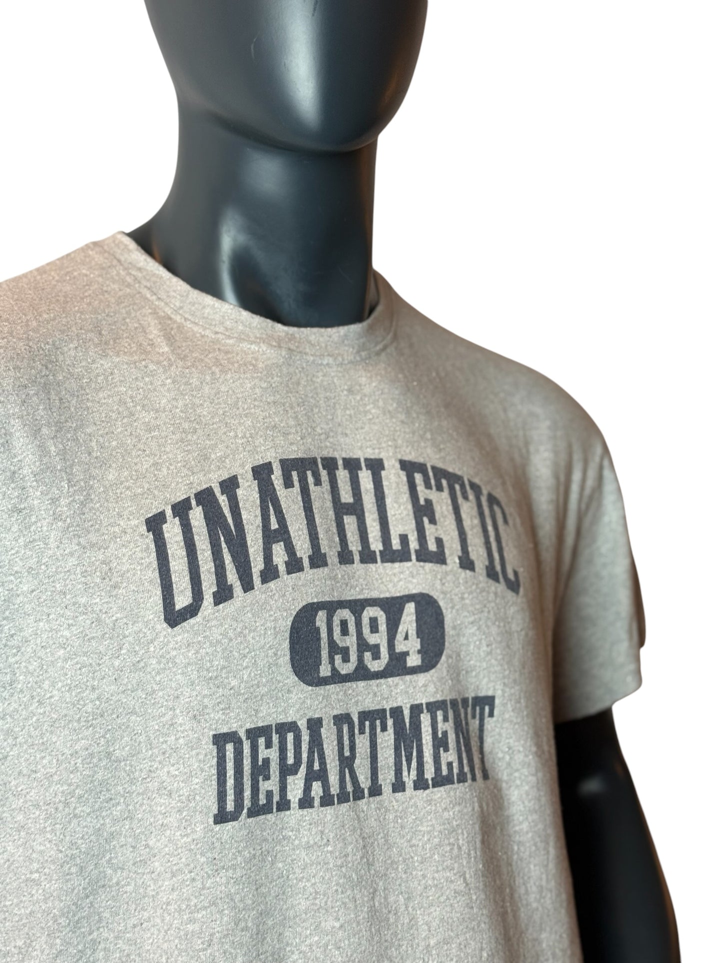 Unathletic Department 1994 T Shirt Grey Vintage Retro Style Graphic Tee Vintage Style Size XL