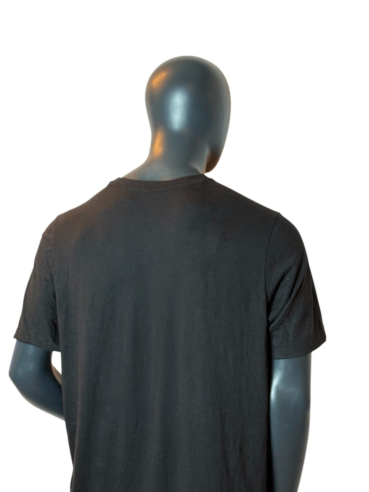 Vintage Adidas Basic T Shirt Black Small Logo Minimal Tee Size XL