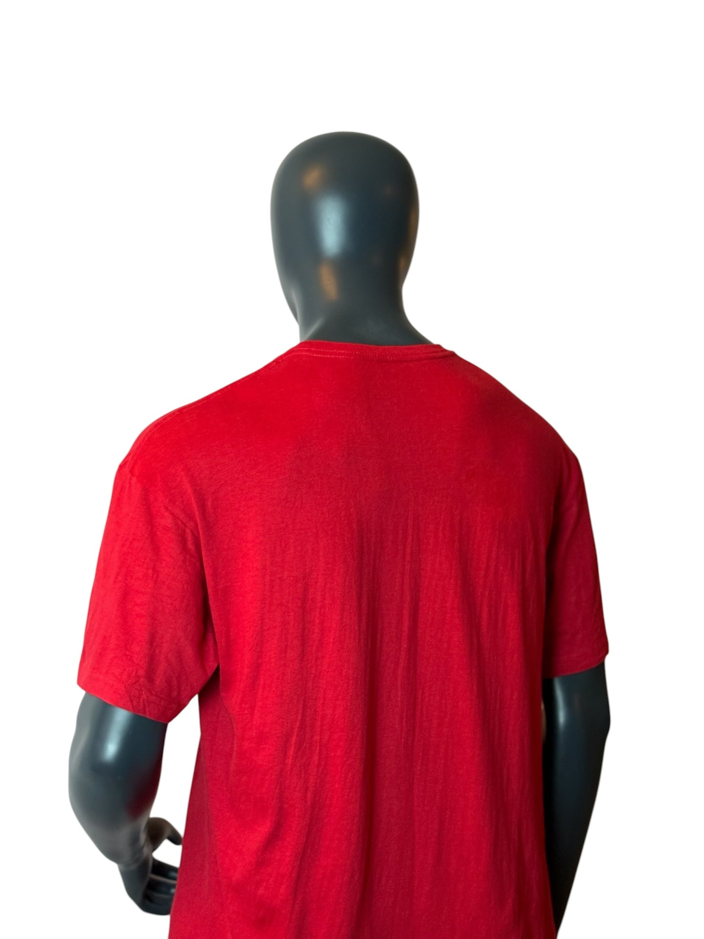 Retro Nike Just Do It T Shirt Red Big Logo Graphic Tee Size XL
