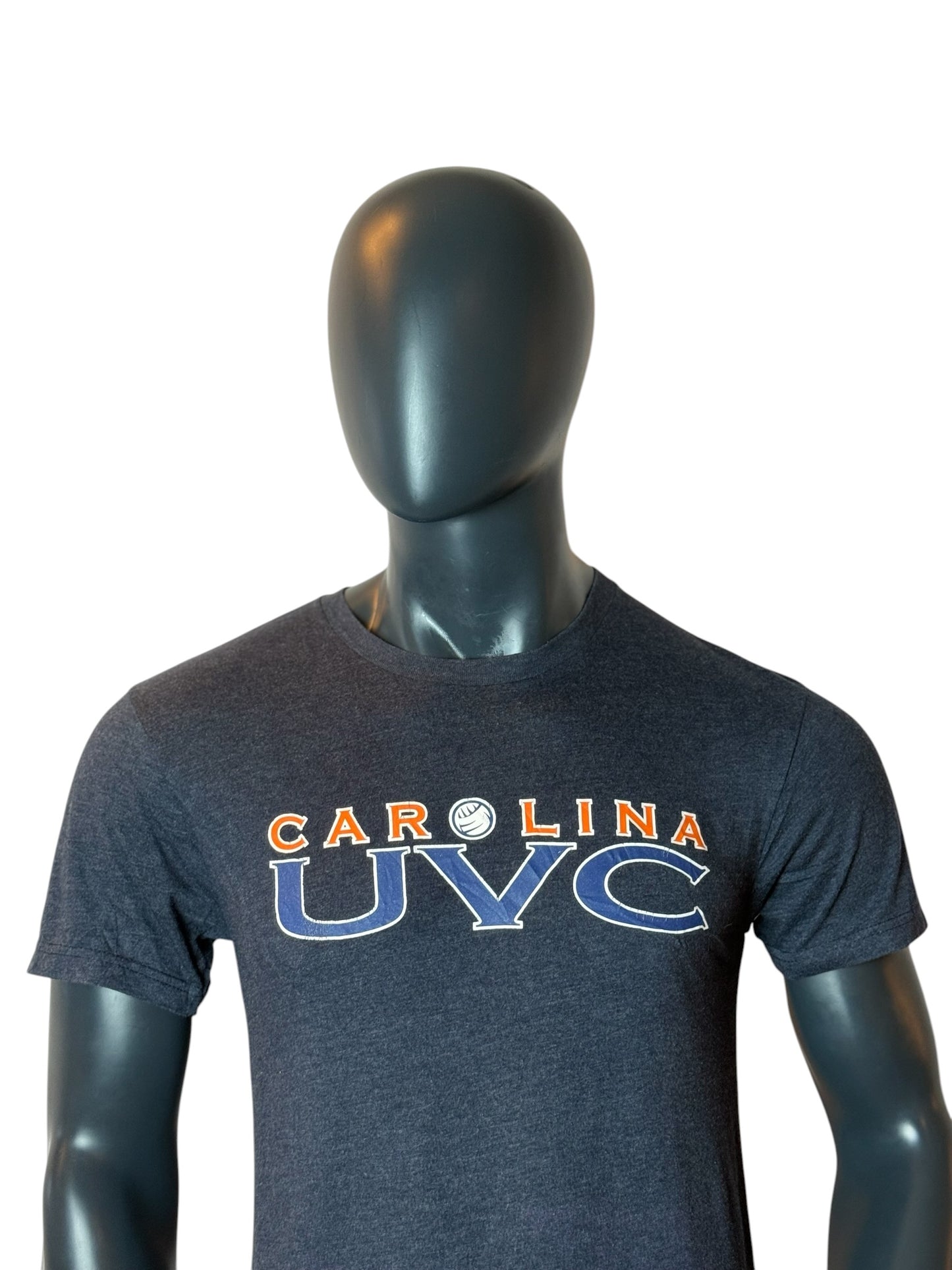 Carolina UVC T Shirt Grey Volleyball Graphic Tee Sportswear Size S