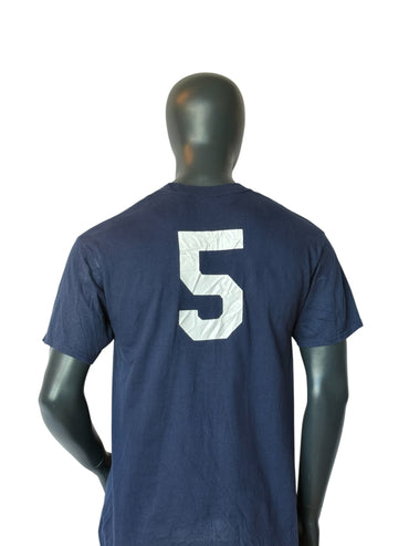 T-shirt de basket-ball vintage Dracut Girls Jazz bleu marine, t-shirt graphique sportif vintage taille L