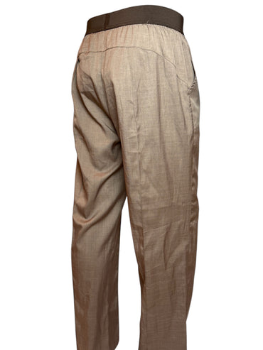 Herren Stoffhose Braun – Relaxed Fit mit Elastikbund | Vintage & Komfortabel