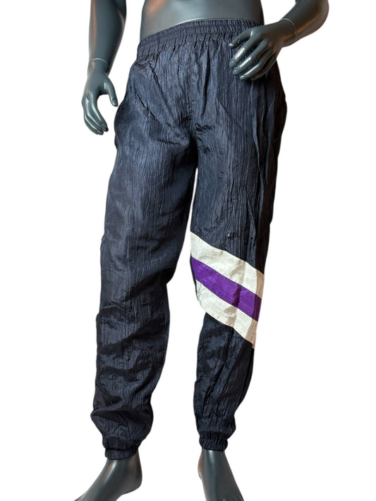 Herren Jogginghose Dunkelblau – Vintage Trackpants mit Streifen-Design | Retro & Streetwear