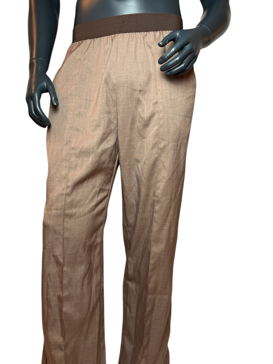 Herren Stoffhose Braun – Relaxed Fit mit Elastikbund | Vintage & Komfortabel