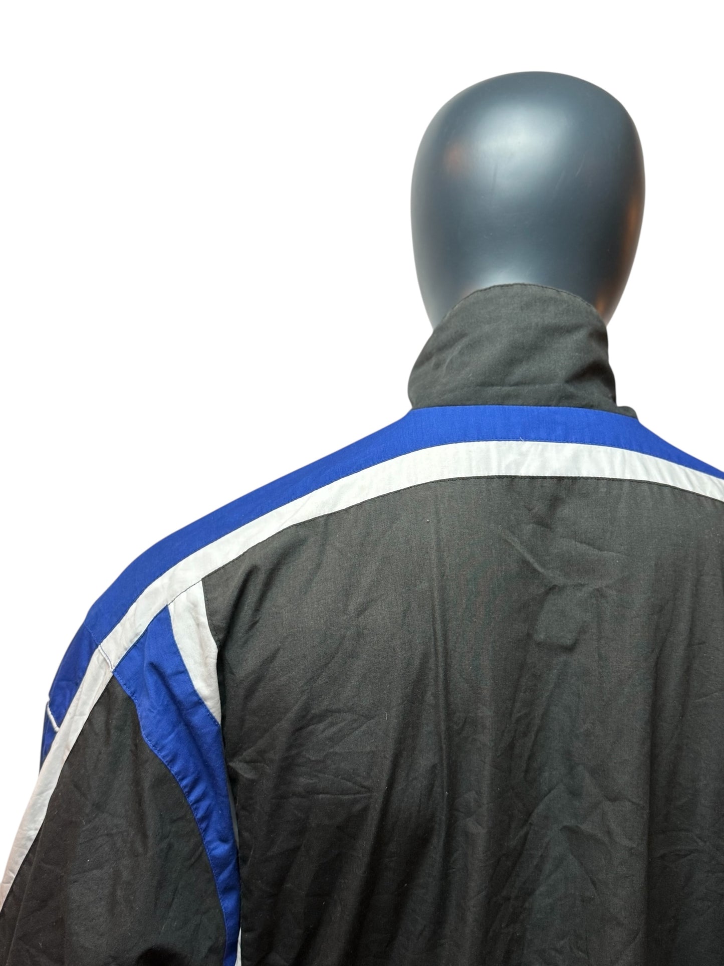 Vintage 90s Track Jacket Herren, Retro Trainingsjacke Sport Style Streetwear Unikat Size M